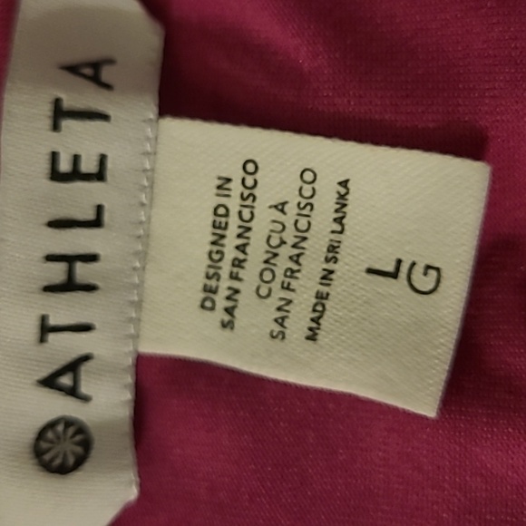 Athleta hot pink sleeveless workout active wear top ladies excellent condition ! - Picture 8 of 11